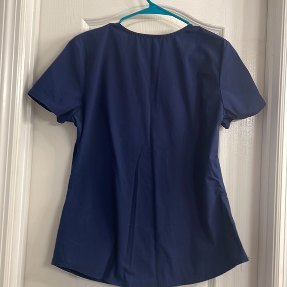 Navy Blue Scrub Top - Picture 8 of 9
